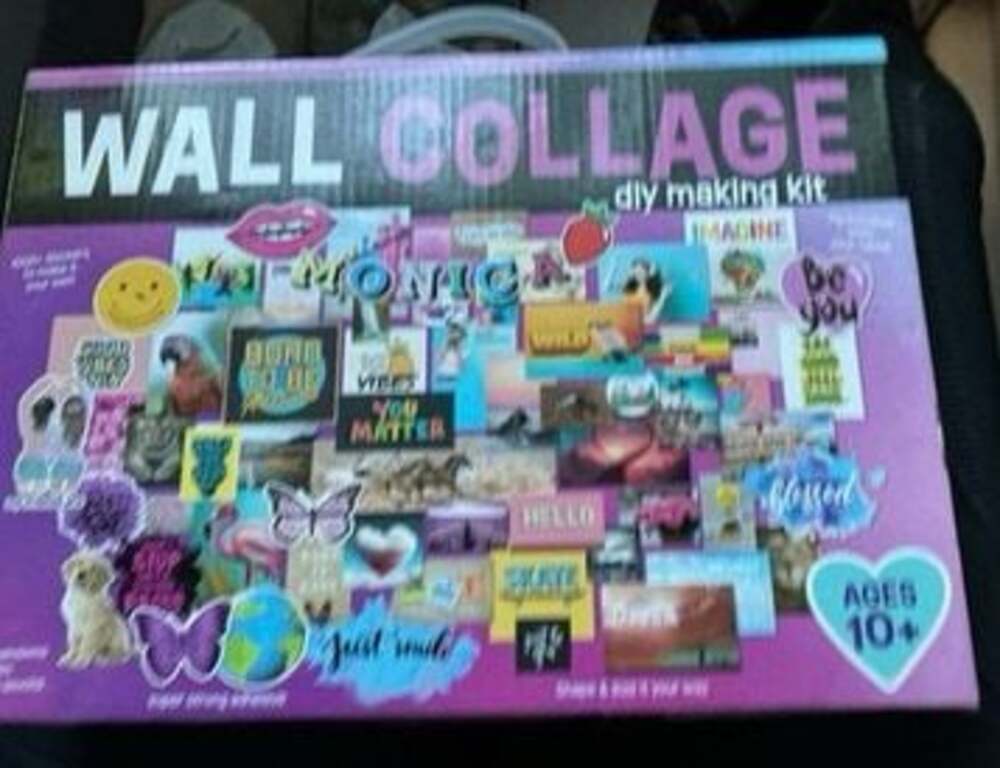 Wall Collage DIY Making Kit New In Box 1000+ Stickers & Prints Room Decor